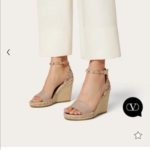 Valentino 4inch Rockstud wedge